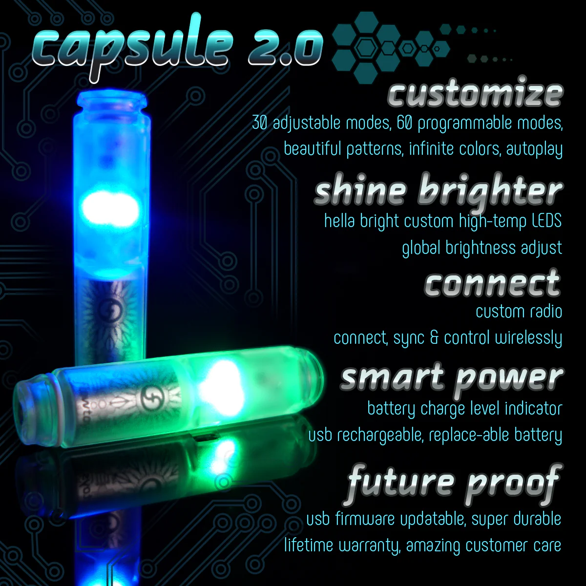 Capsule 2.0 - LED light for flowtoys equipment - Image 7