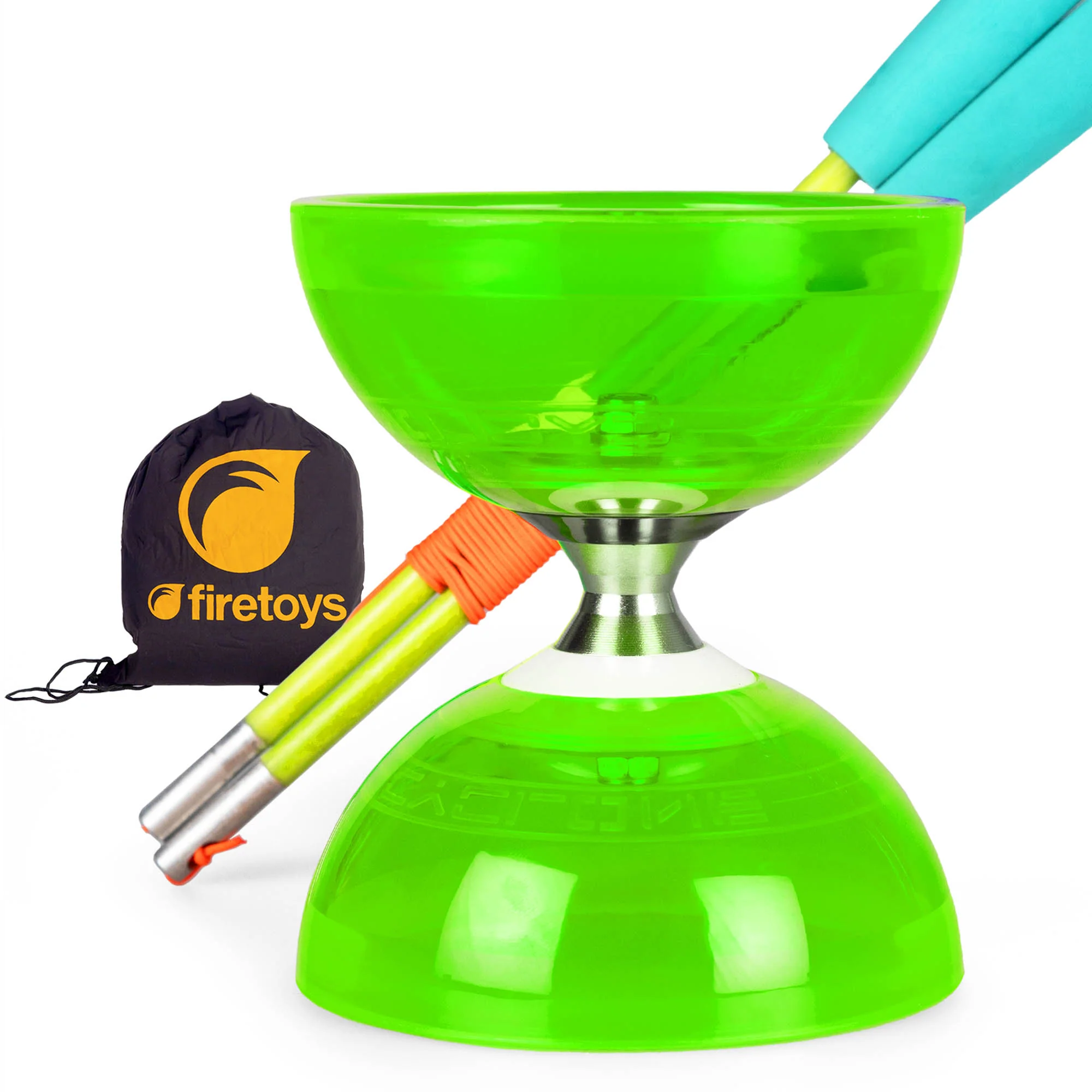 Cyclone Quartz Triple Bearing Diabolo Set with Superglass Handsticks and Bag - Image 10