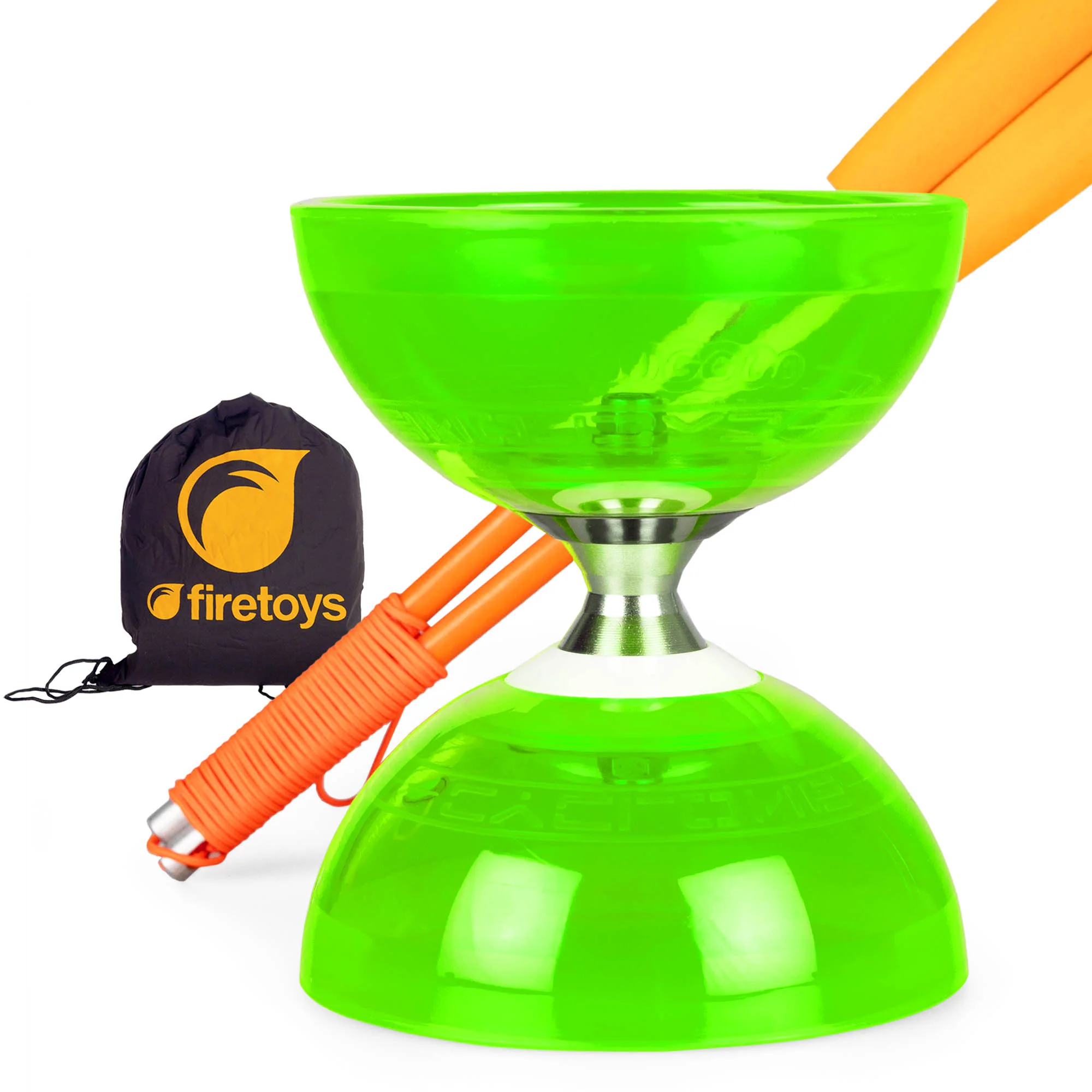 Cyclone Quartz Triple Bearing Diabolo Set with Superglass Handsticks and Bag - Image 11