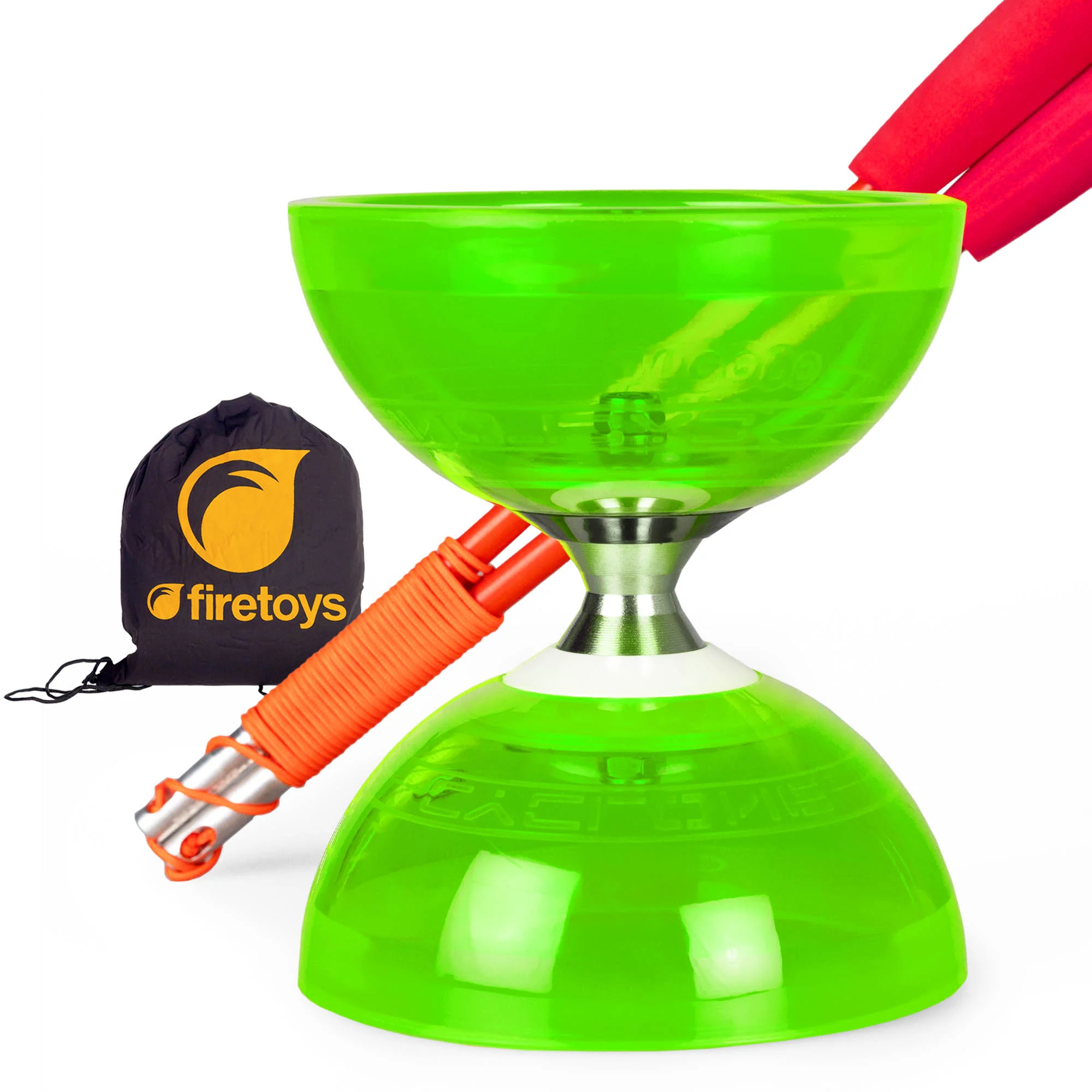 Cyclone Quartz Triple Bearing Diabolo Set with Superglass Handsticks and Bag - Image 12