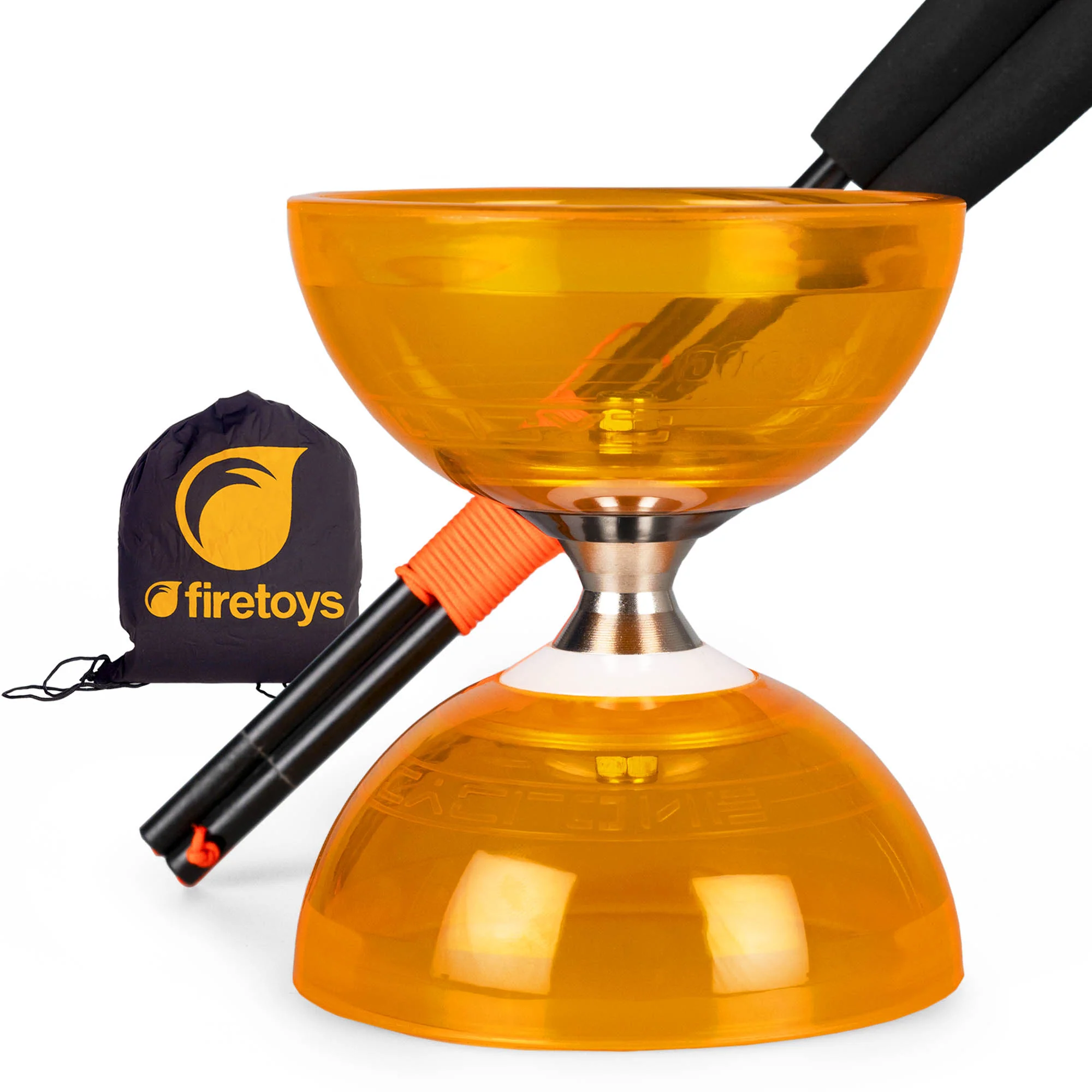 Cyclone Quartz Triple Bearing Diabolo Set with Superglass Handsticks and Bag - Image 13