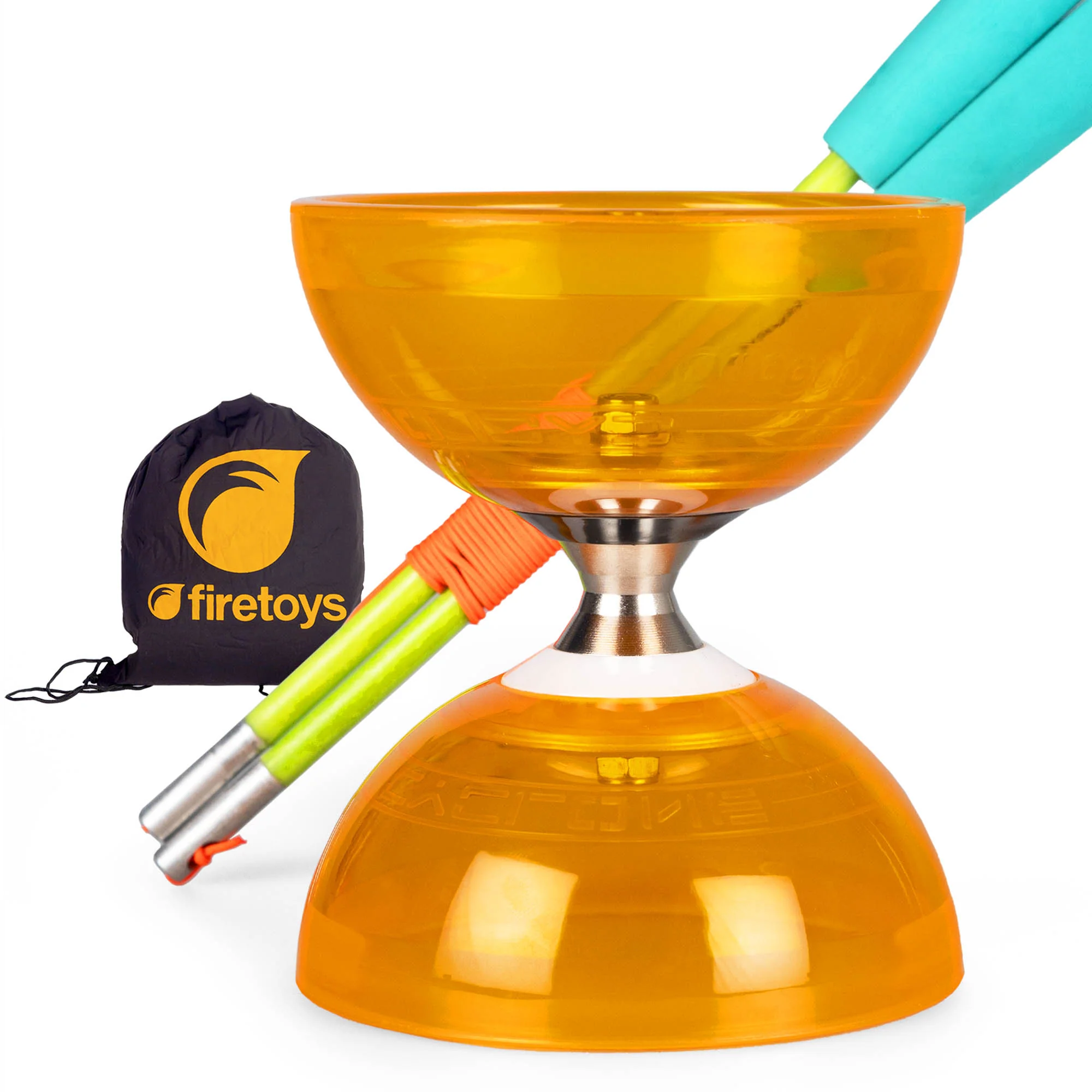 Cyclone Quartz Triple Bearing Diabolo Set with Superglass Handsticks and Bag - Image 15
