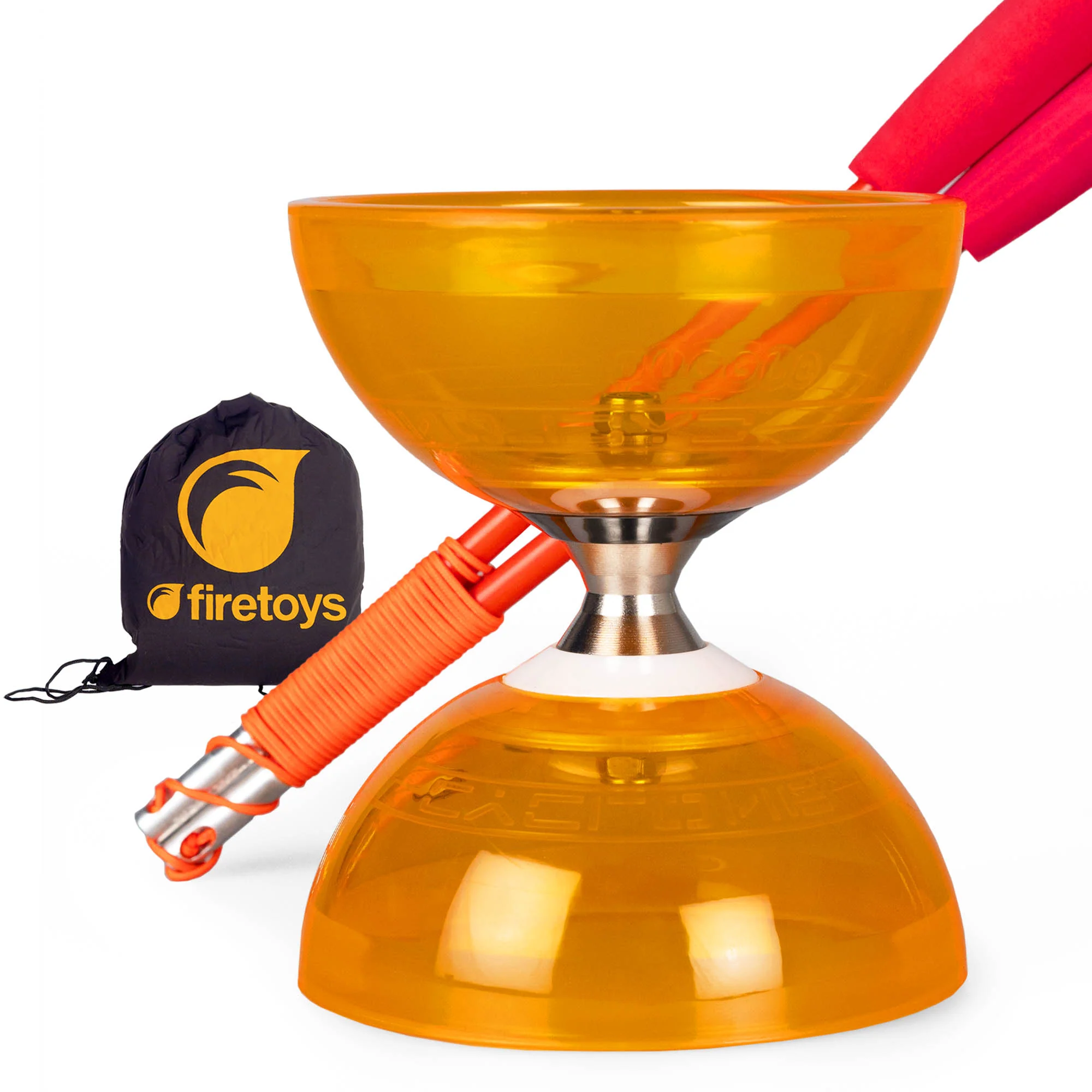Cyclone Quartz Triple Bearing Diabolo Set with Superglass Handsticks and Bag - Image 18