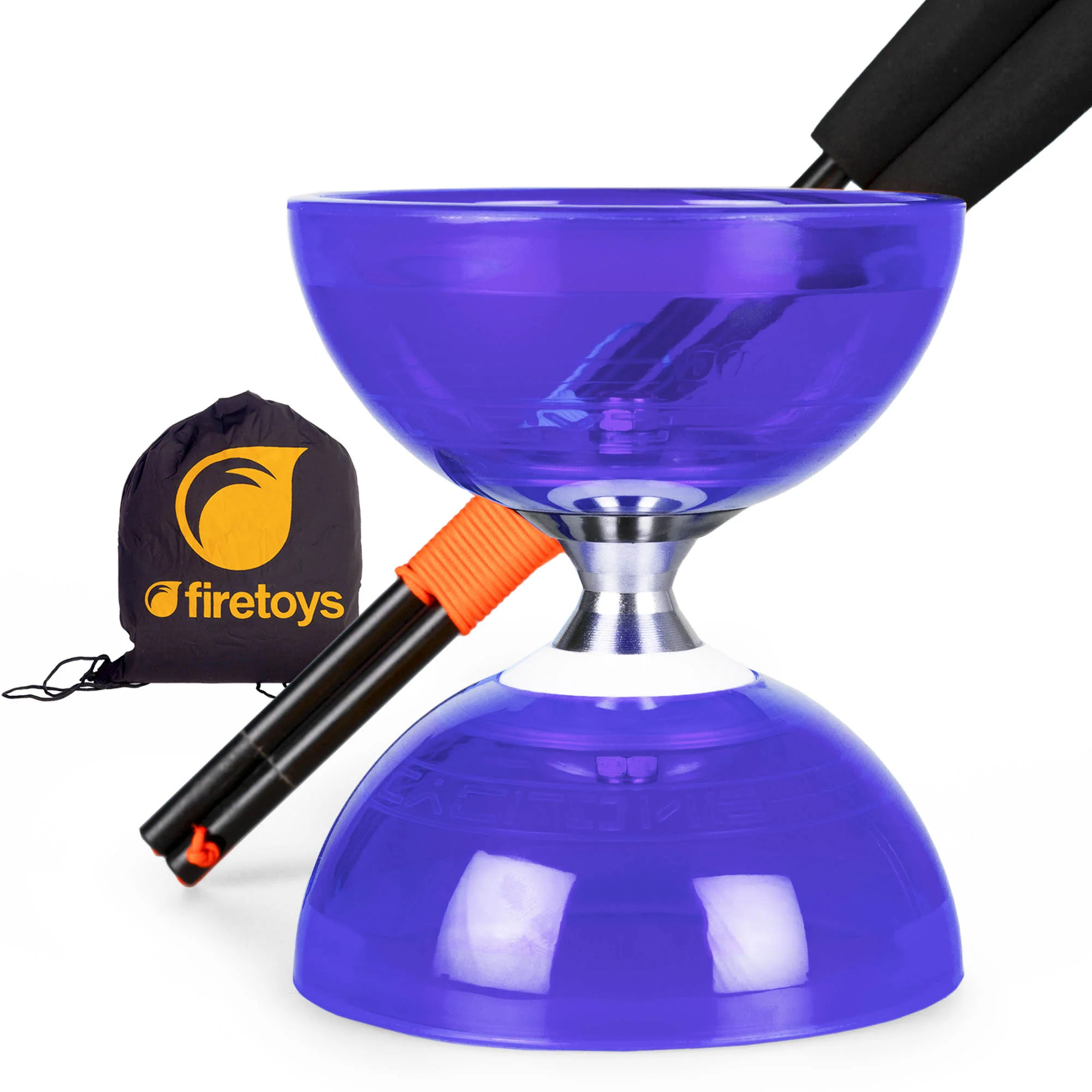 Cyclone Quartz Triple Bearing Diabolo Set with Superglass Handsticks and Bag - Image 19