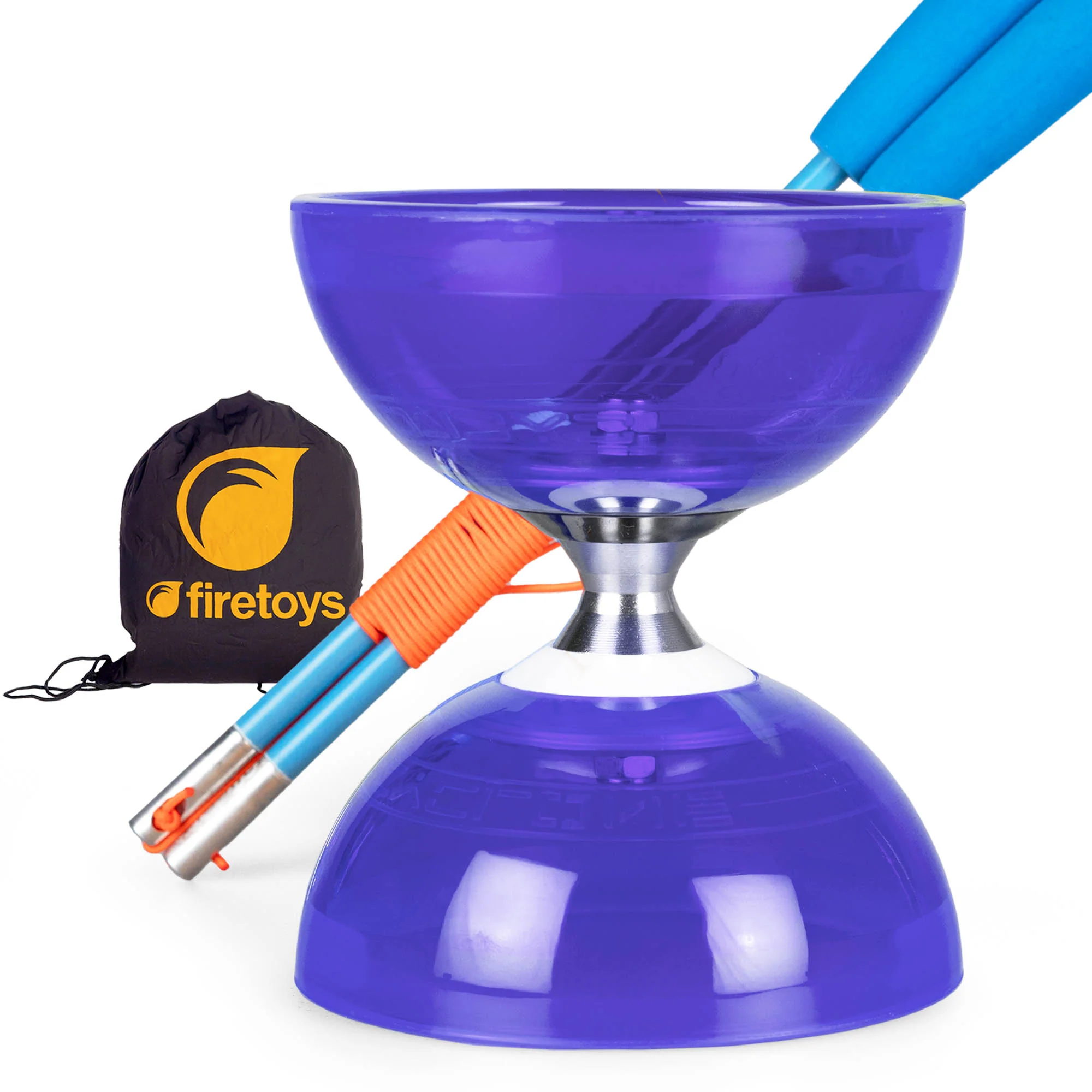 Cyclone Quartz Triple Bearing Diabolo Set with Superglass Handsticks and Bag - Image 20