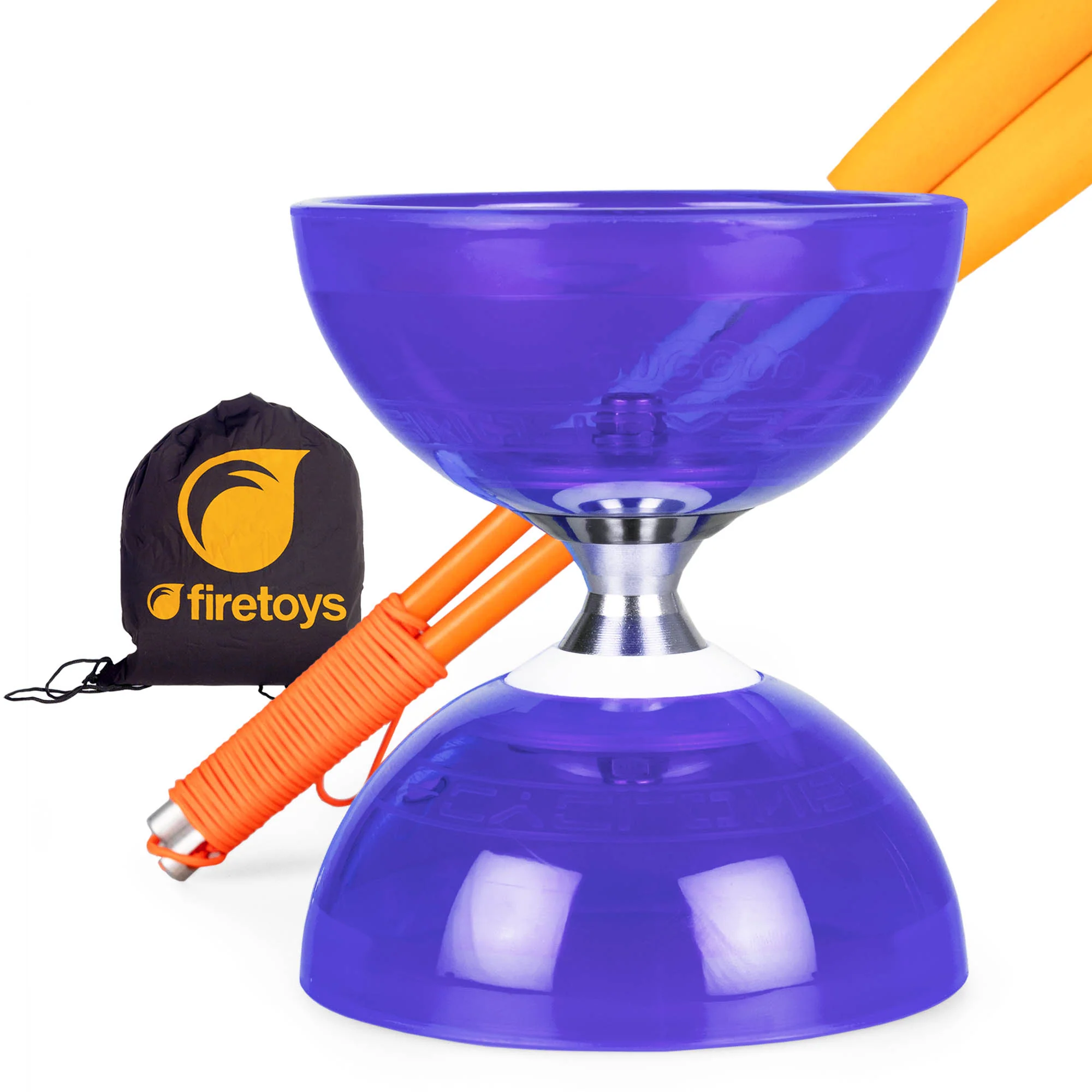Cyclone Quartz Triple Bearing Diabolo Set with Superglass Handsticks and Bag - Image 22