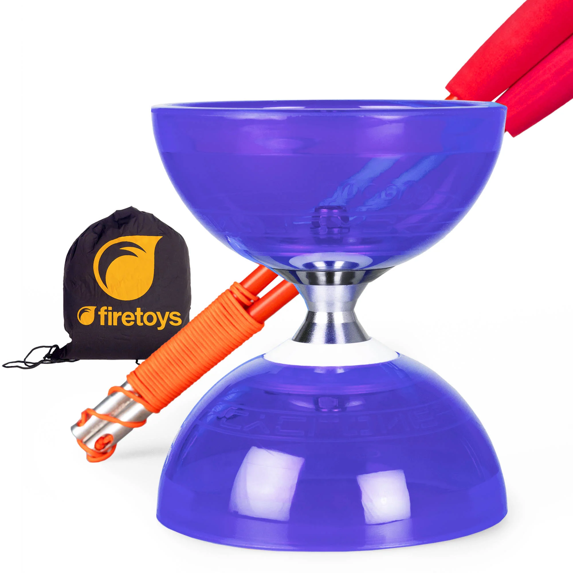 Cyclone Quartz Triple Bearing Diabolo Set with Superglass Handsticks and Bag - Image 24
