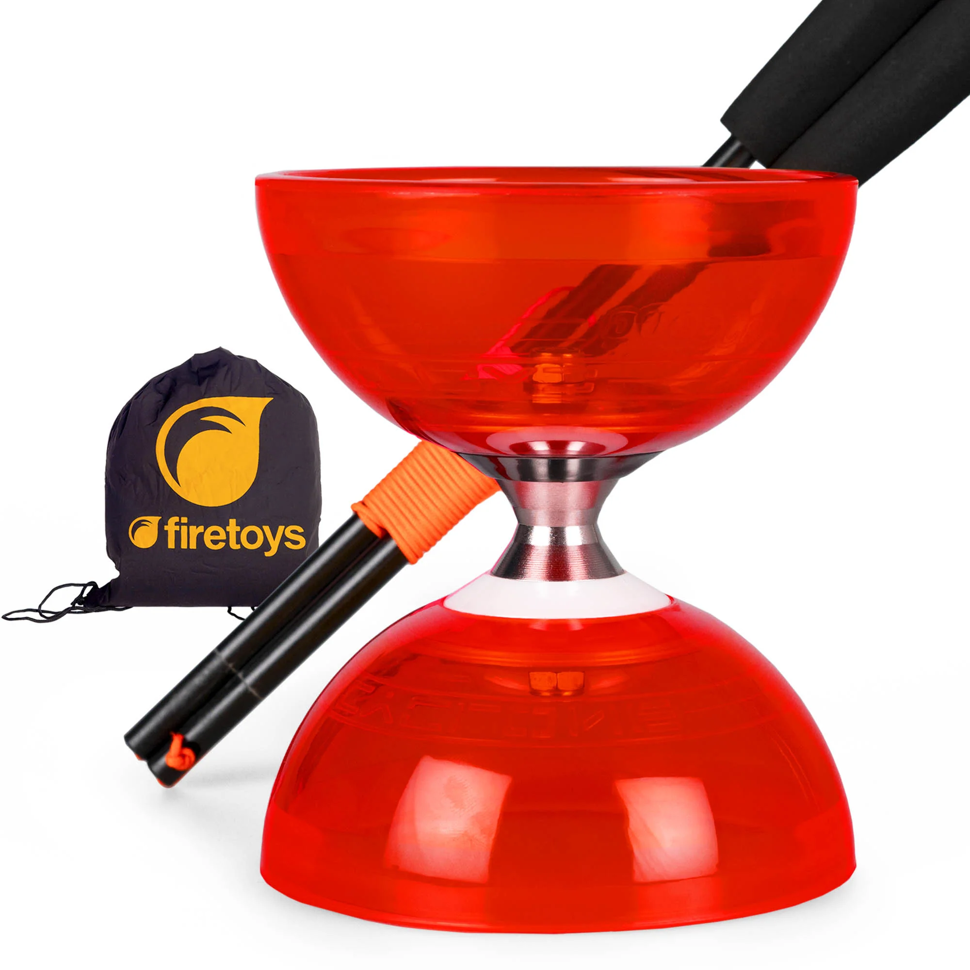 Cyclone Quartz Triple Bearing Diabolo Set with Superglass Handsticks and Bag - Image 25