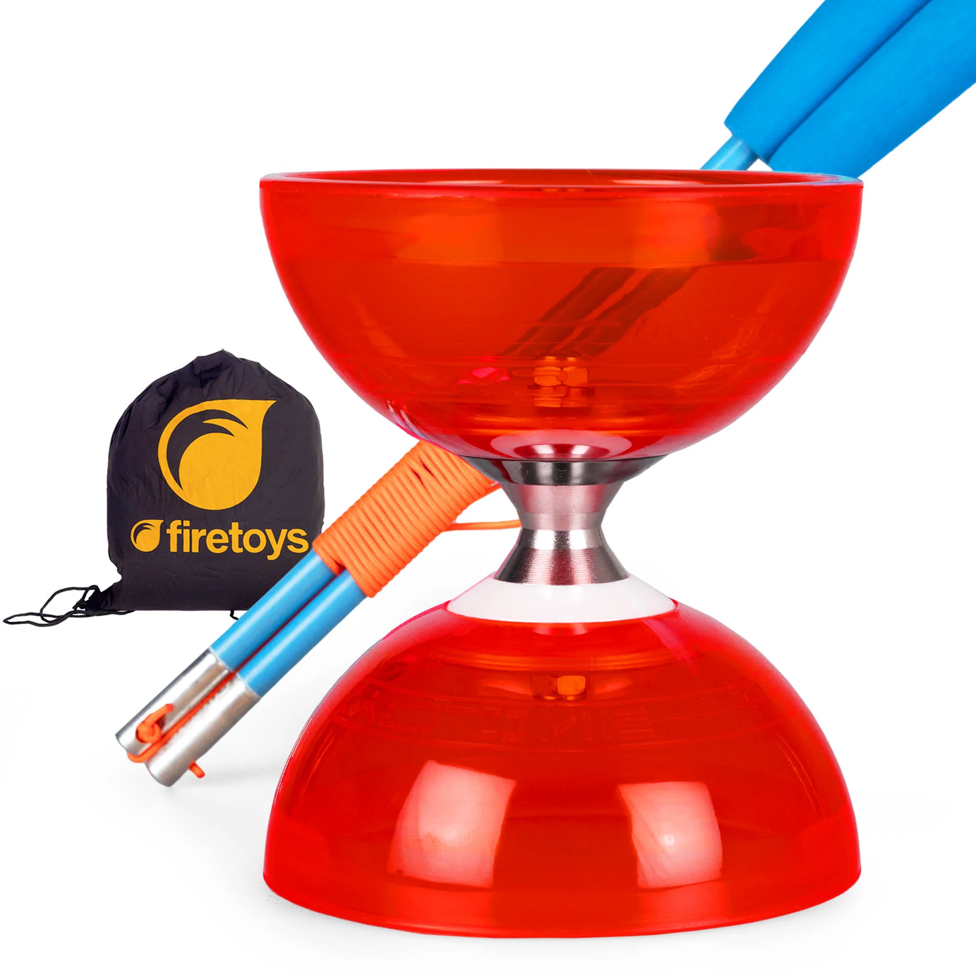 Cyclone Quartz Triple Bearing Diabolo Set with Superglass Handsticks and Bag - Image 27