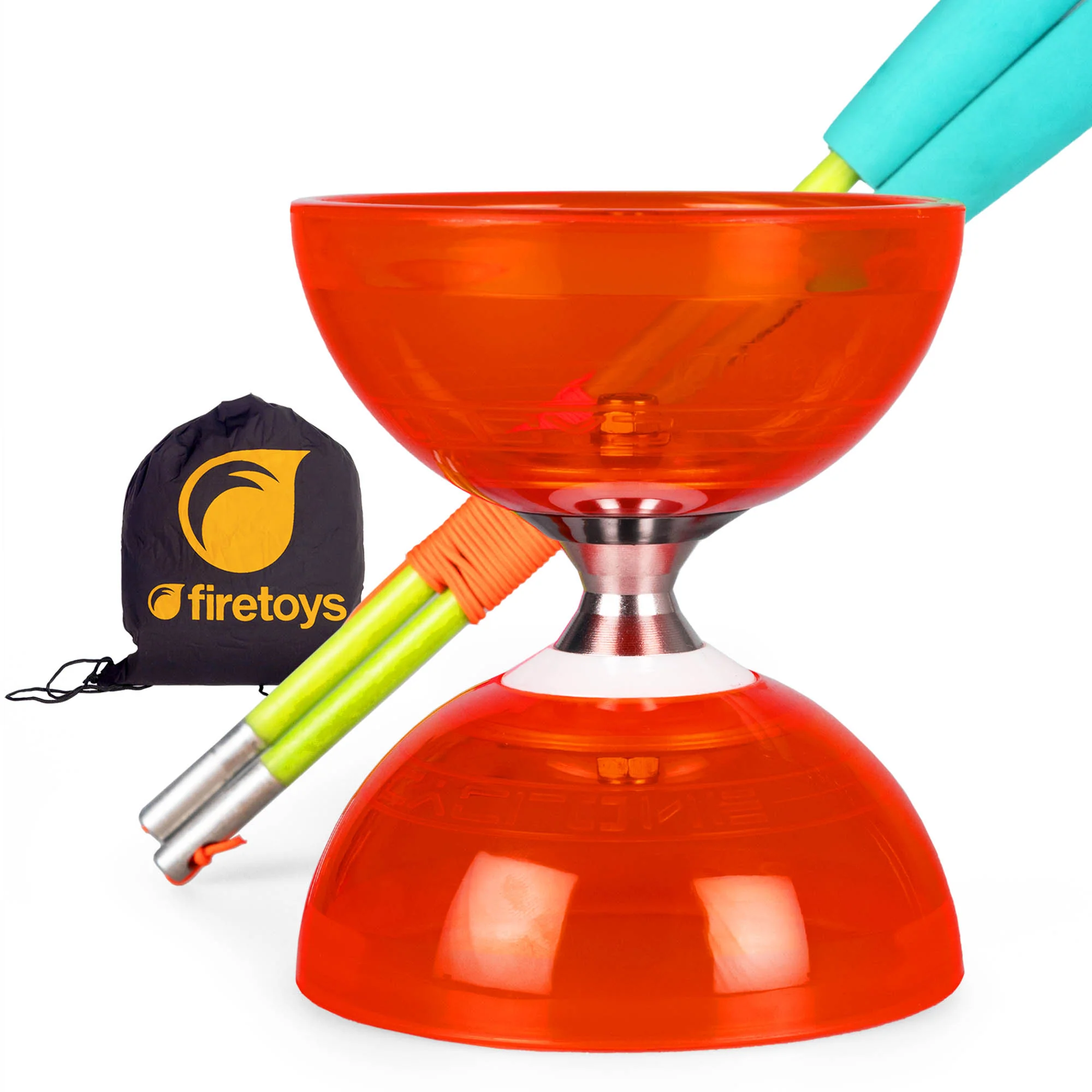 Cyclone Quartz Triple Bearing Diabolo Set with Superglass Handsticks and Bag - Image 28