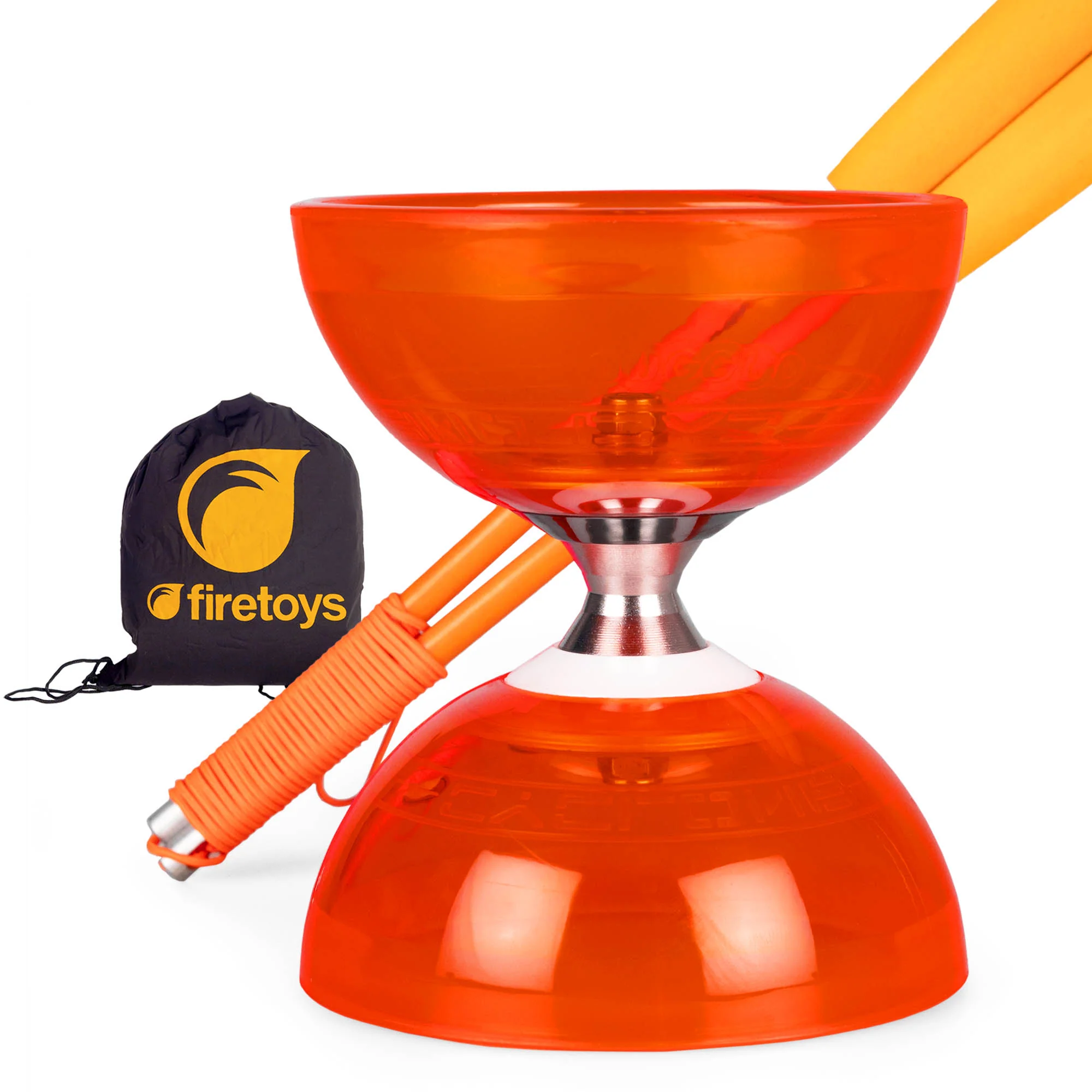 Cyclone Quartz Triple Bearing Diabolo Set with Superglass Handsticks and Bag - Image 29