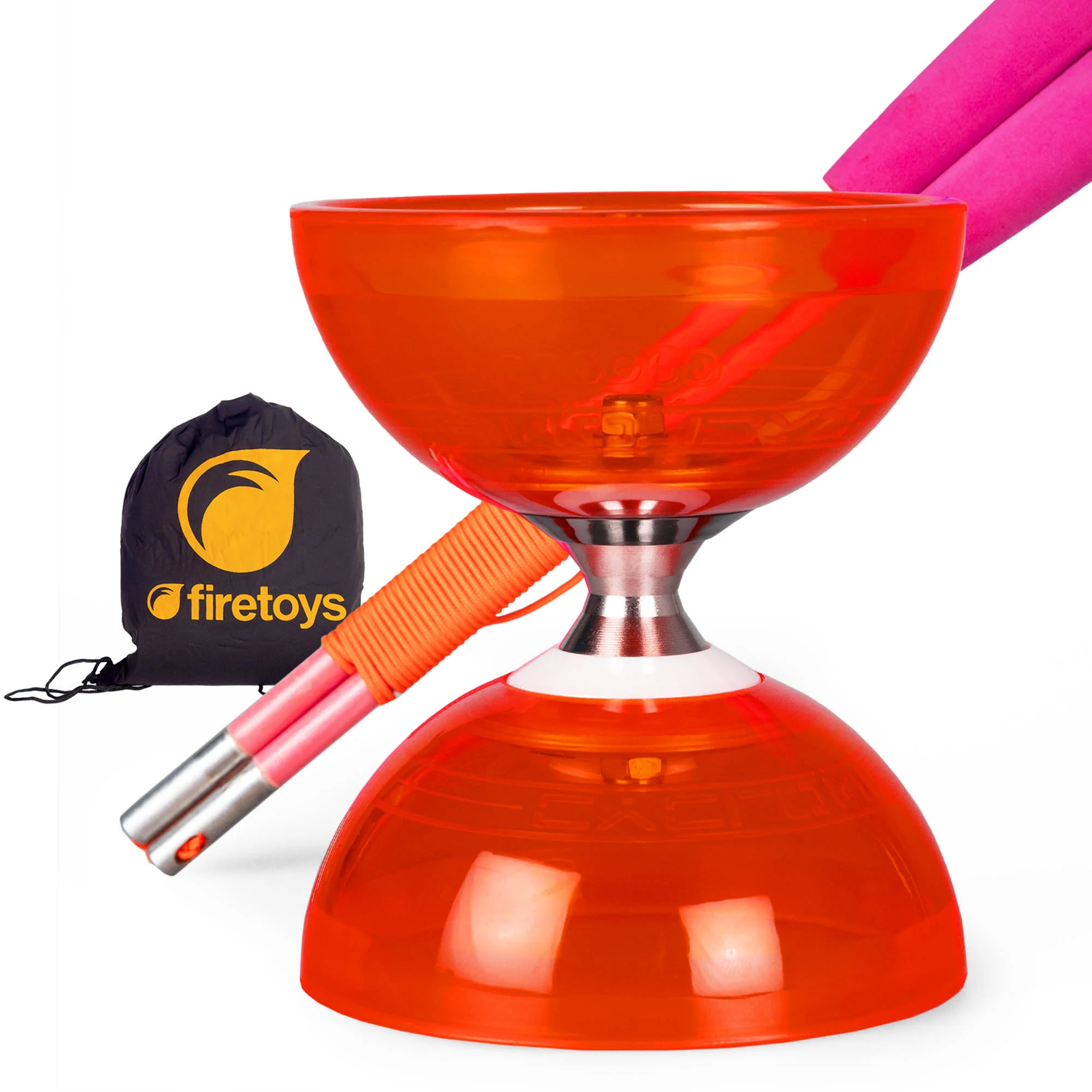 Cyclone Quartz Triple Bearing Diabolo Set with Superglass Handsticks and Bag - Image 30
