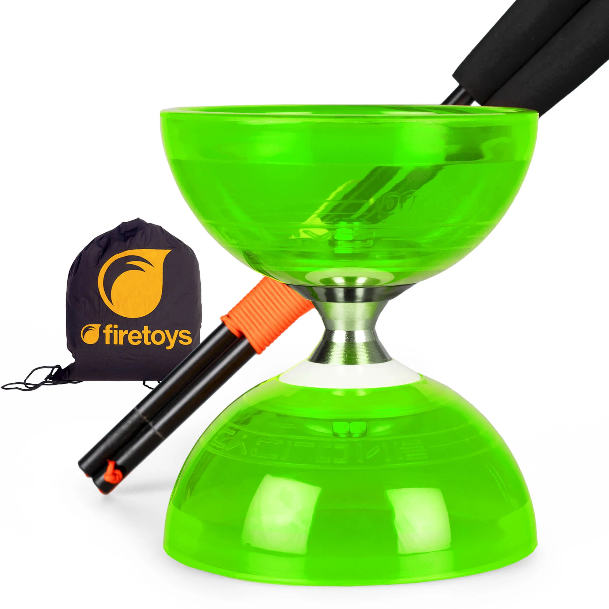 Cyclone Quartz Triple Bearing Diabolo Set with Superglass Handsticks and Bag - Image 8