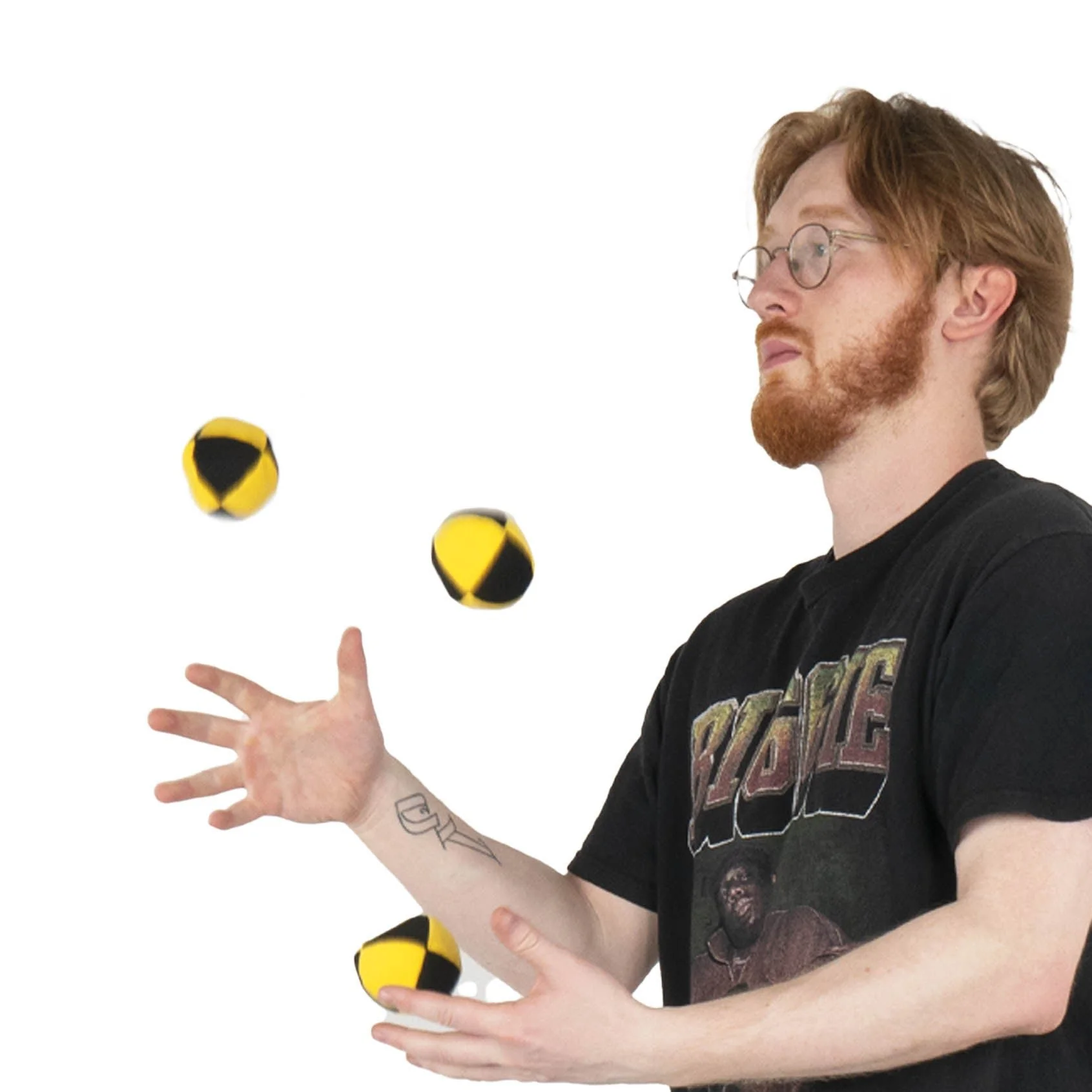 Firetoys - 110g Mole Skin - Soft Panel Thud -  Set of 3x Juggling Balls - Image 2