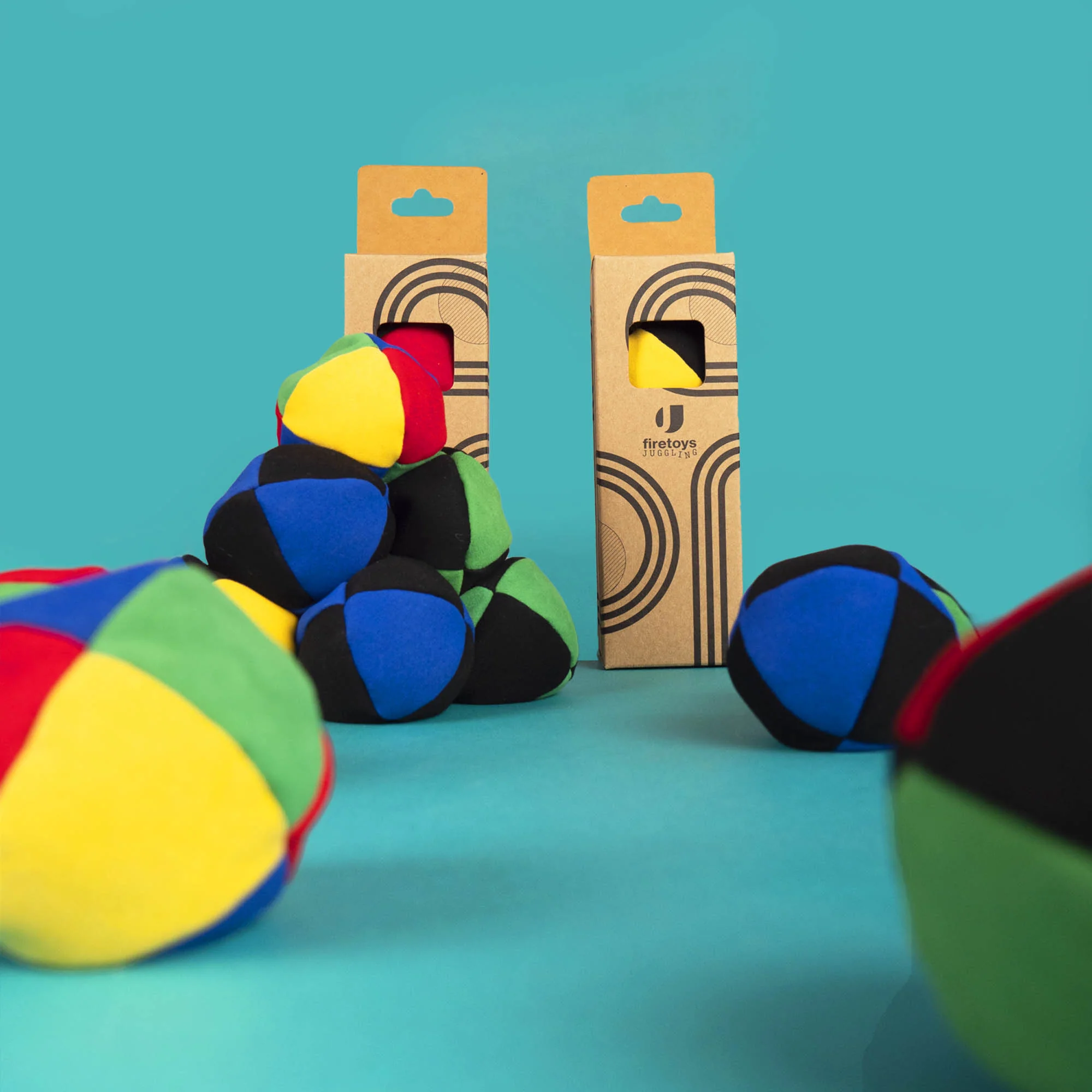 Firetoys - 110g Mole Skin - Soft Panel Thud -  Set of 3x Juggling Balls - Image 4