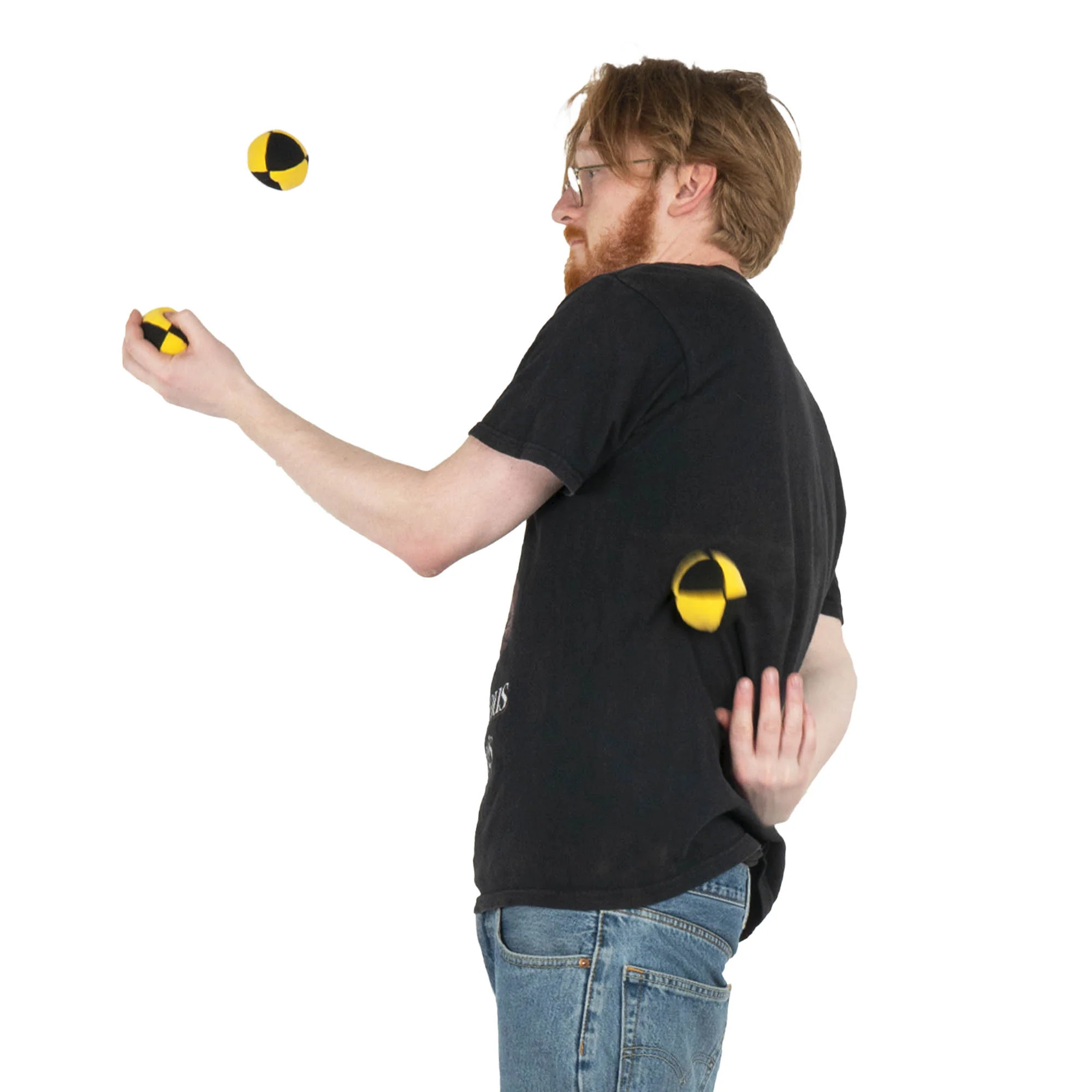 Firetoys - 110g Mole Skin - Soft Panel Thud -  Set of 3x Juggling Balls - Image 5