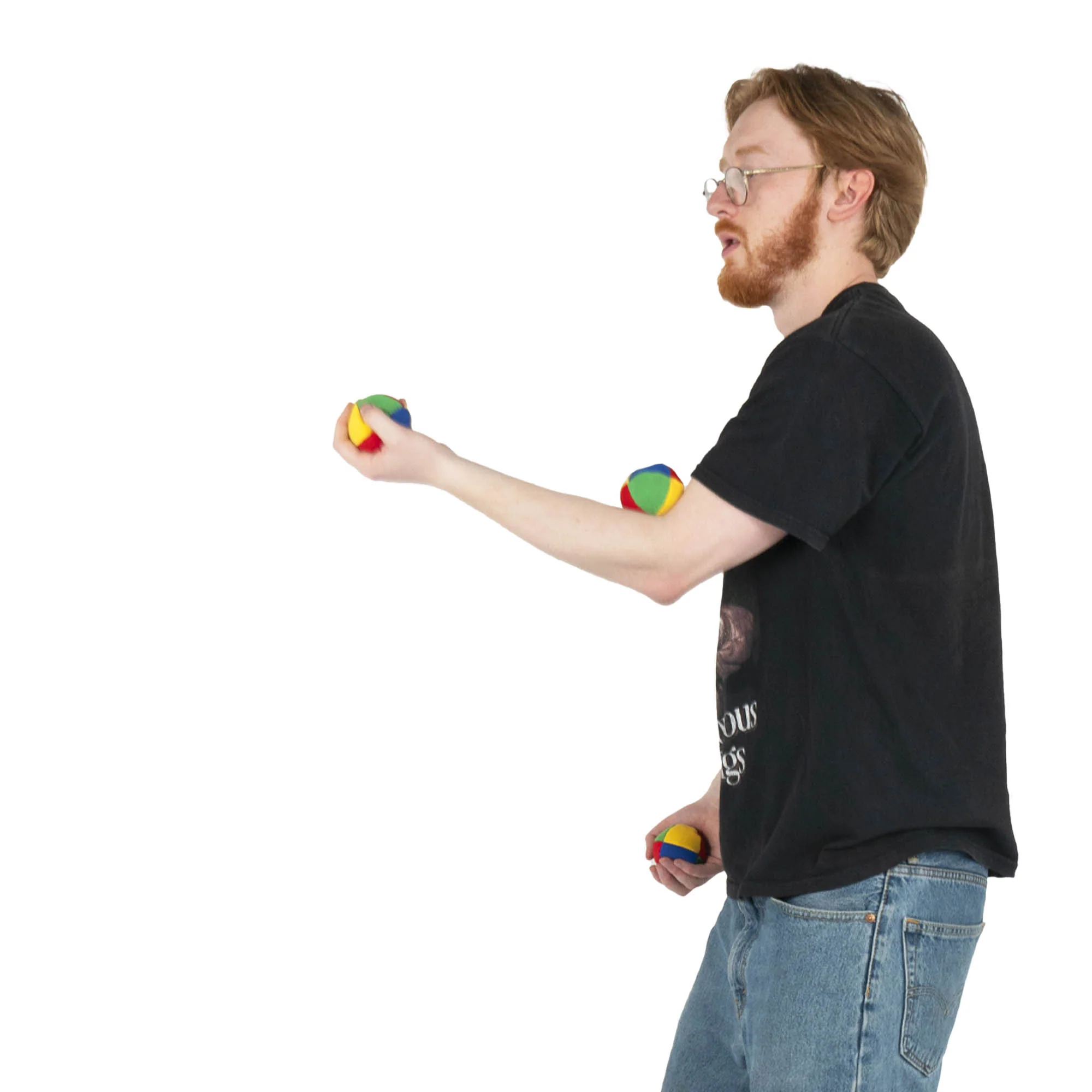 Firetoys - 110g Mole Skin - Soft Panel Thud -  Set of 3x Juggling Balls - Image 7