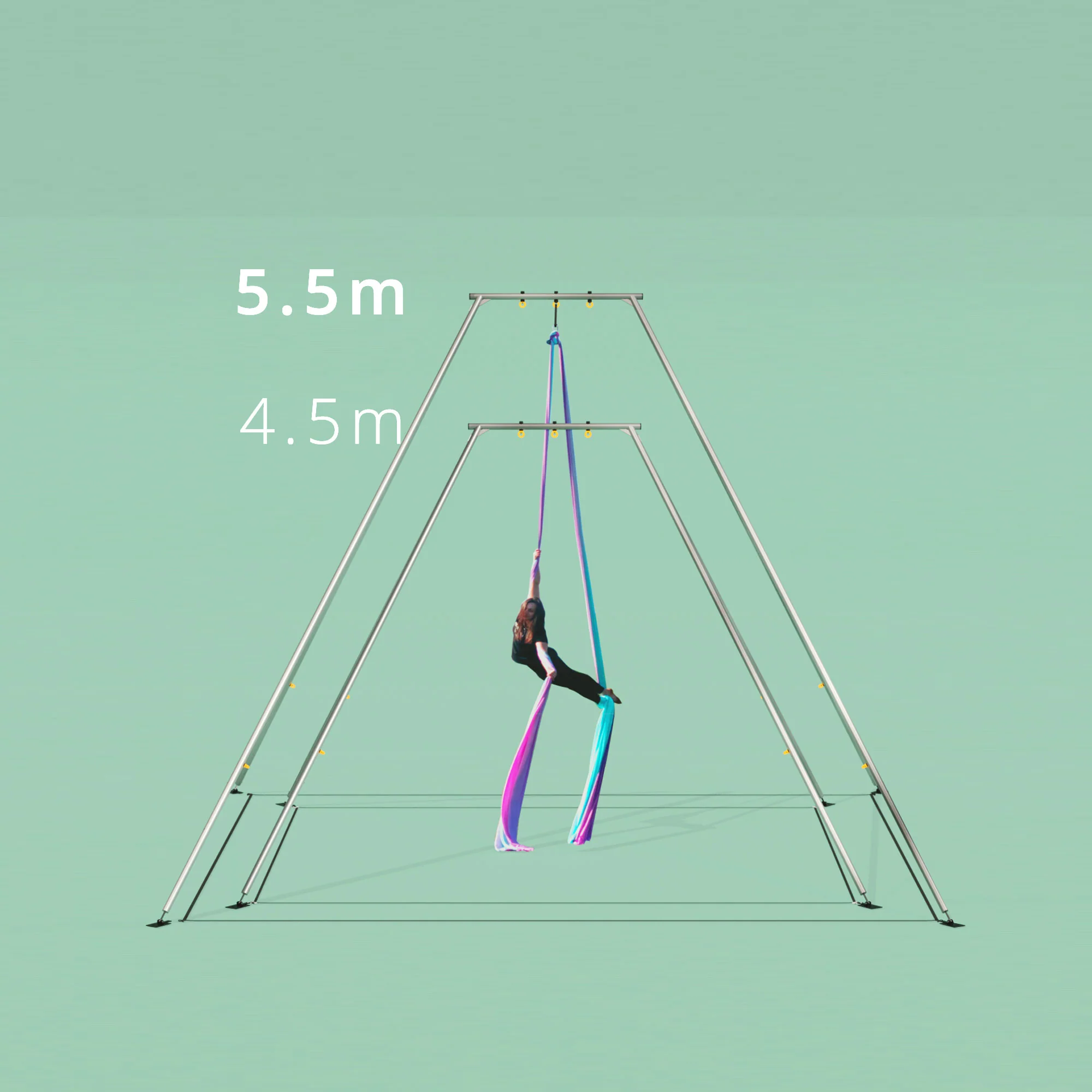 Firetoys Freestanding Outdoor Aerial Rig - 5.5m - BigRig - Image 16