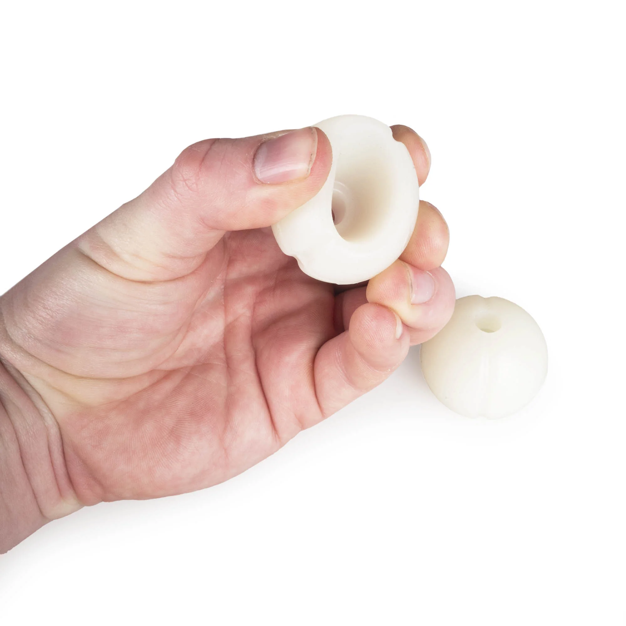 Firetoys Pro Silicone Poi Handles / Poi Knobs  - Glow in the Dark (2 pack) - Image 5