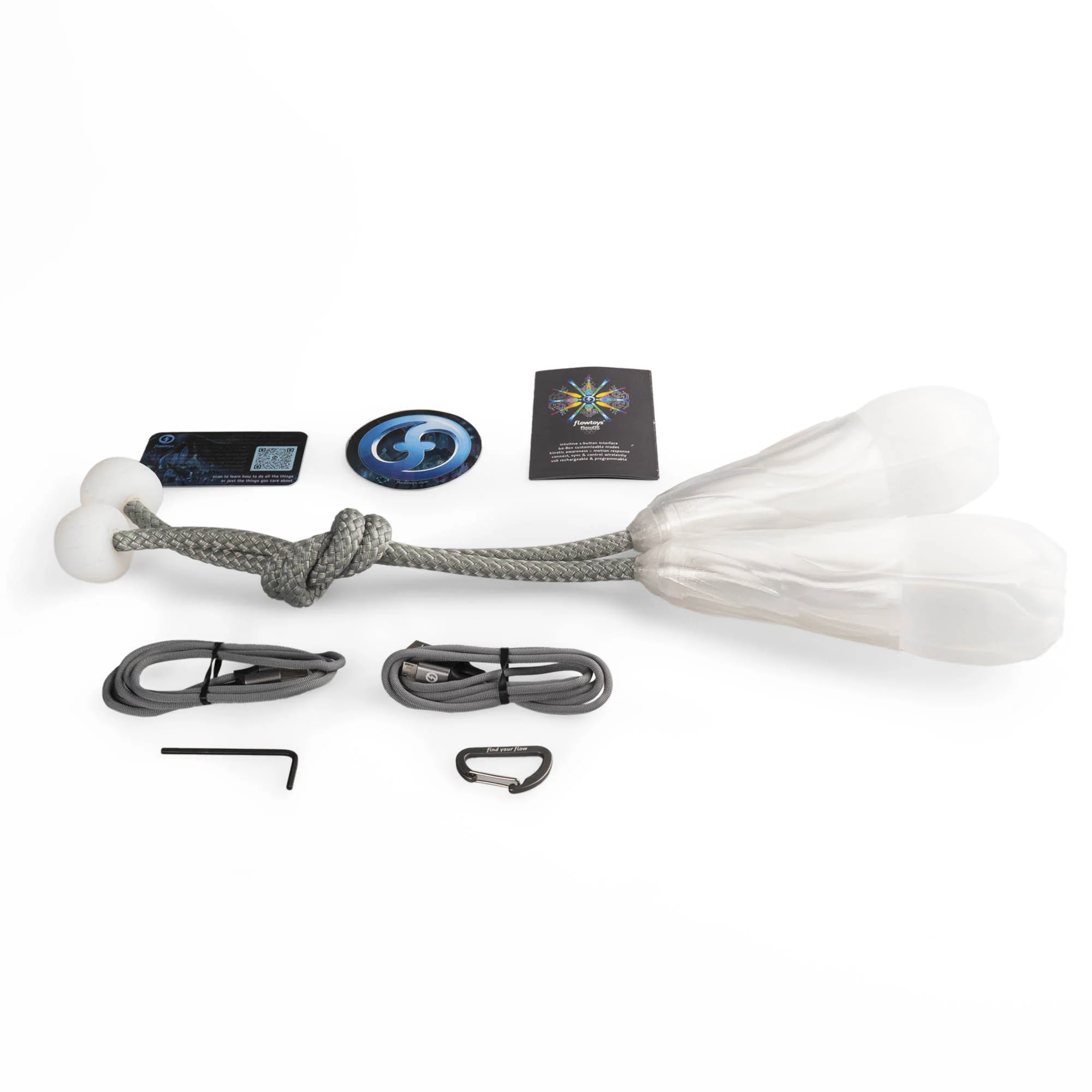 Flowtoys Spin9 Vision Poi - 80+ function LED poi with pods - Image 10