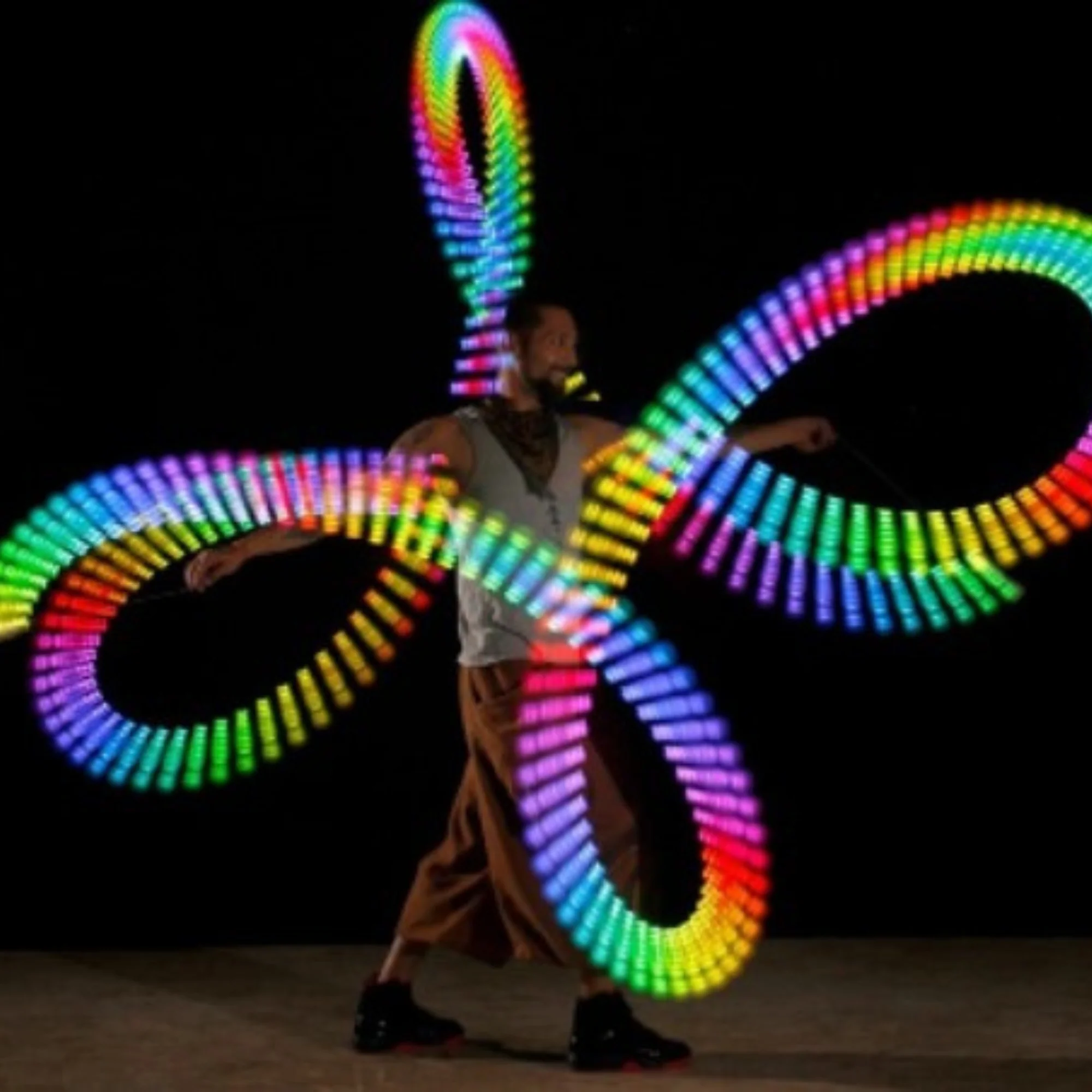 Flowtoys Spin9 Vision Poi - 80+ function LED poi with pods - Image 5
