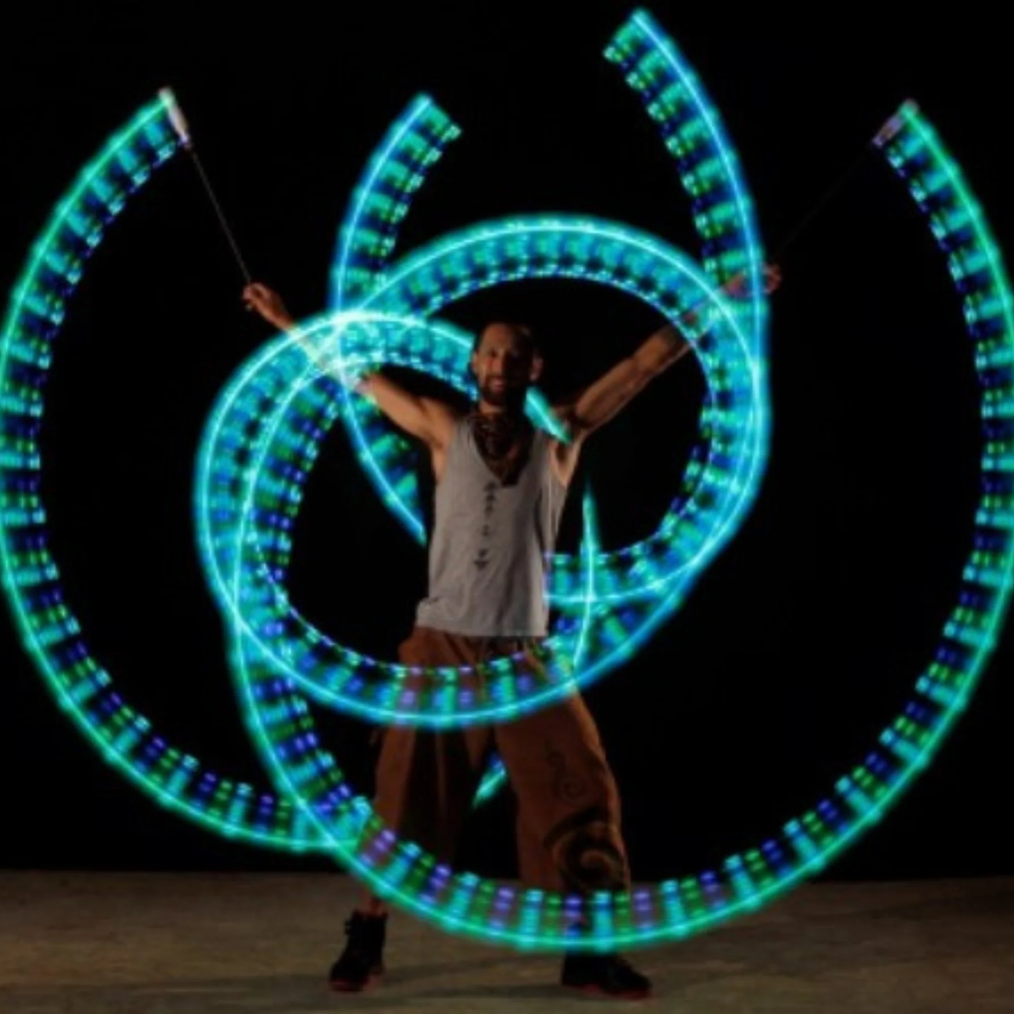 Flowtoys Spin9 Vision Poi - 80+ function LED poi with pods - Image 9