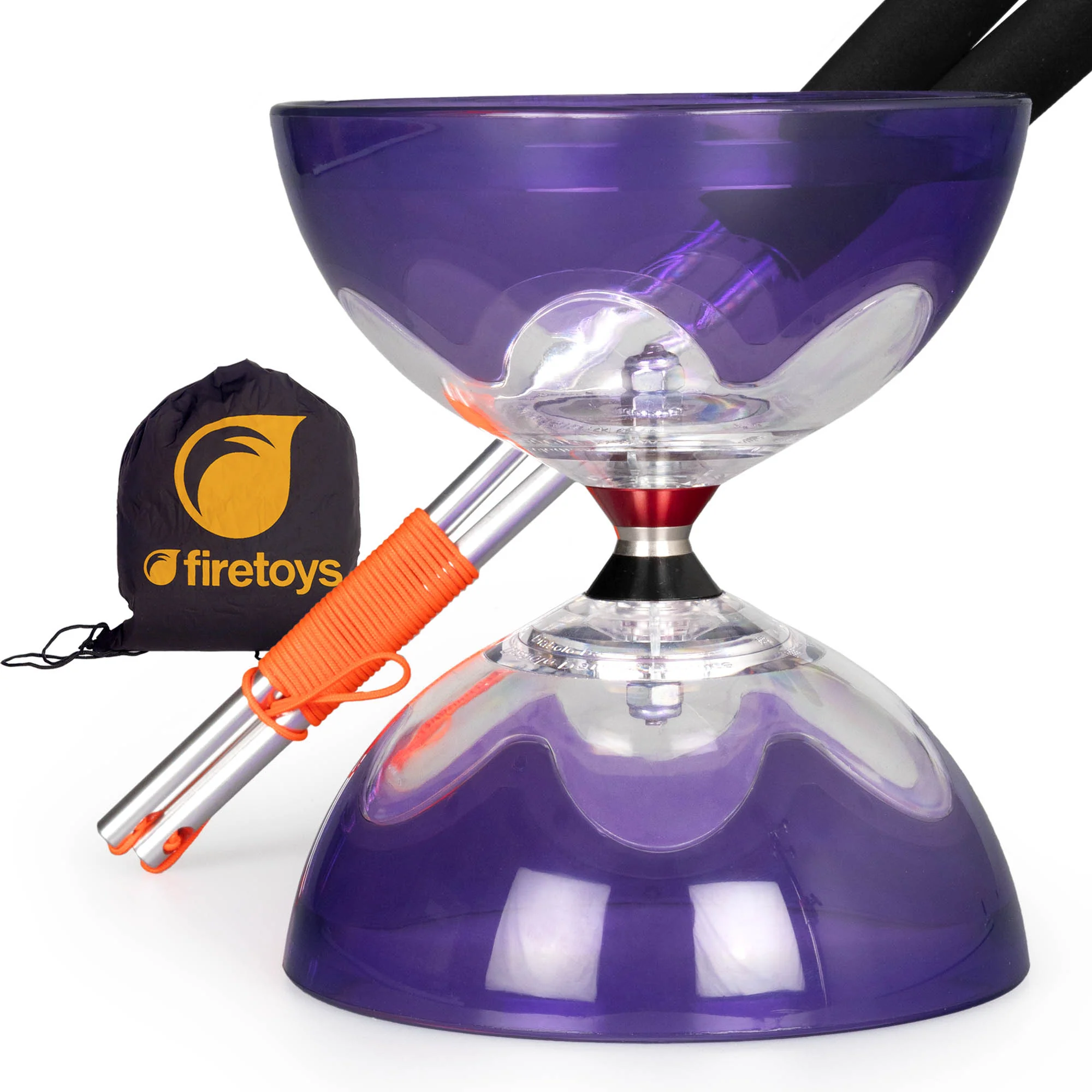 Hyperspin Triple Bearing Diabolo Set with Aluminium Handsticks & Bag - Image 3