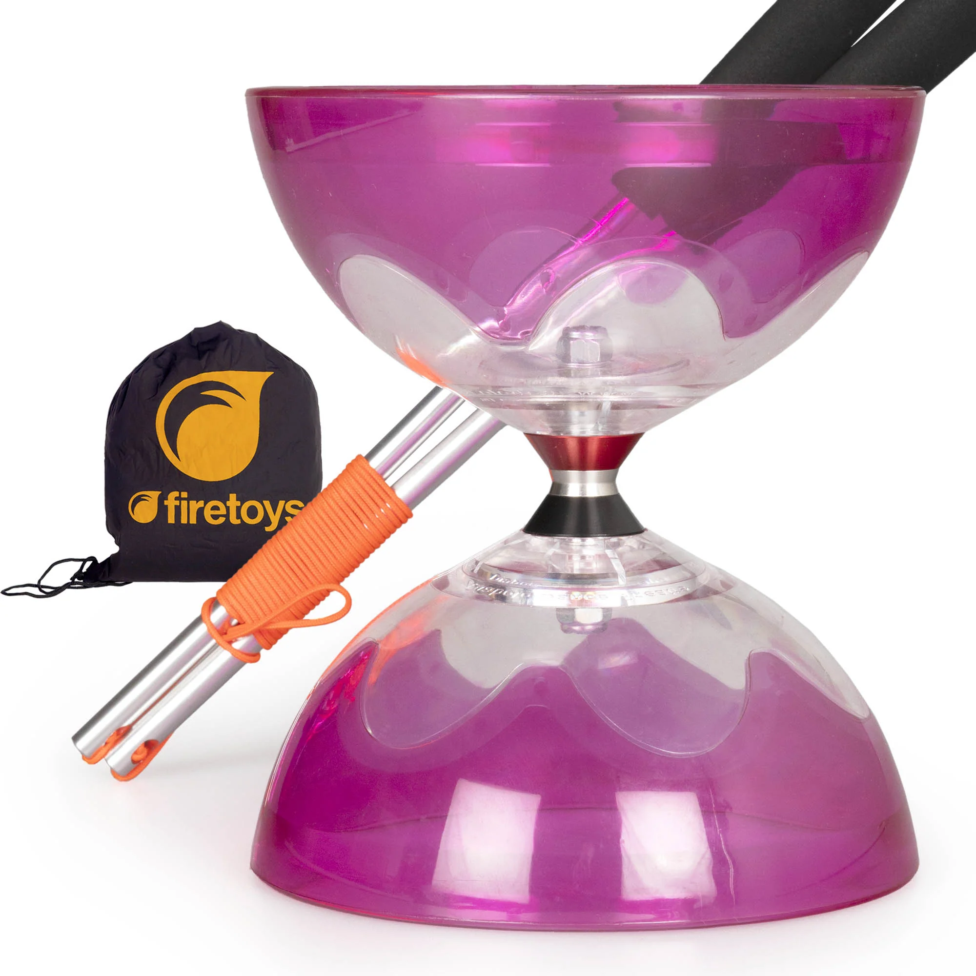 Hyperspin Triple Bearing Diabolo Set with Aluminium Handsticks & Bag - Image 4