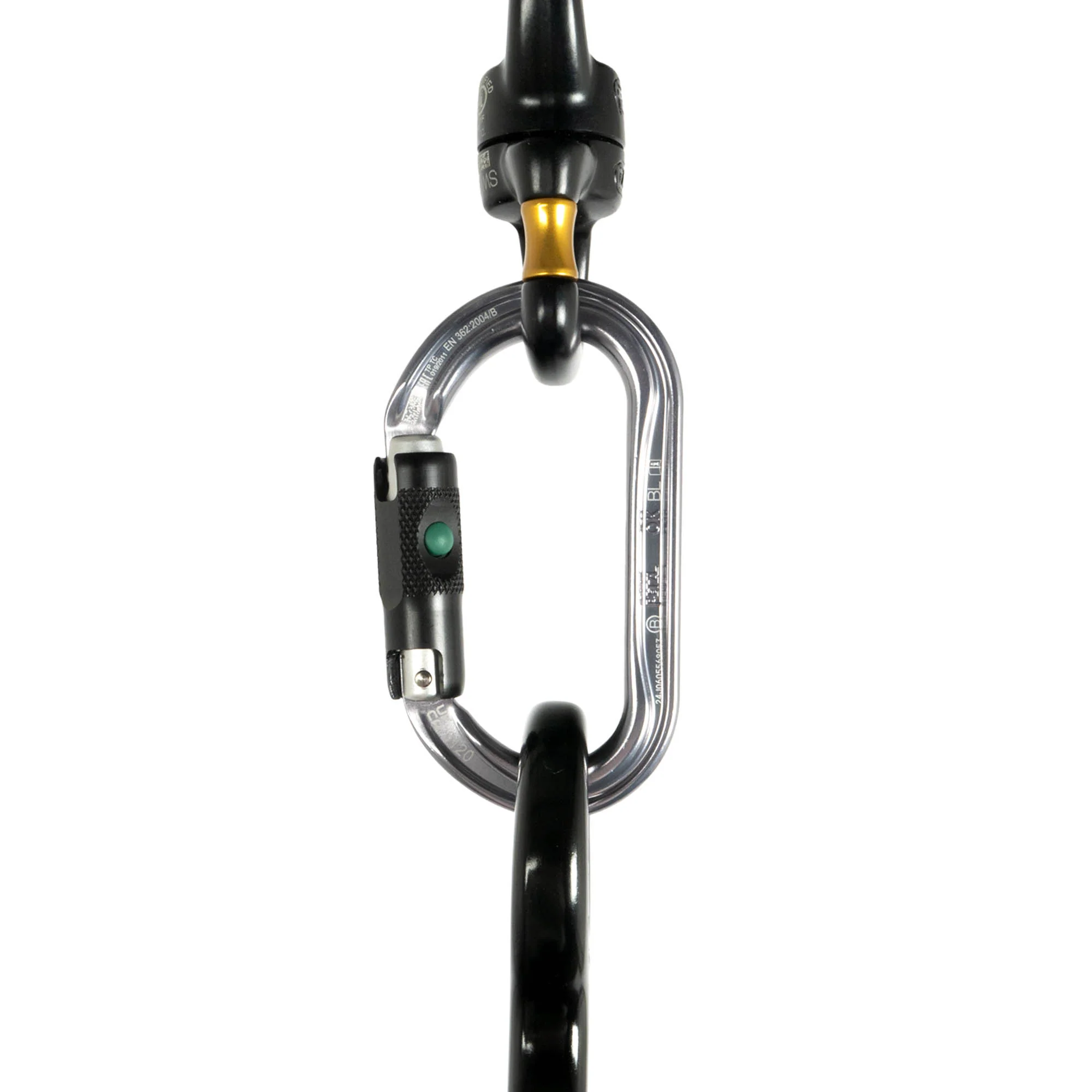 Petzl OK Ball-Lock Oval Aluminum Carabiner - M33A BL - Image 6
