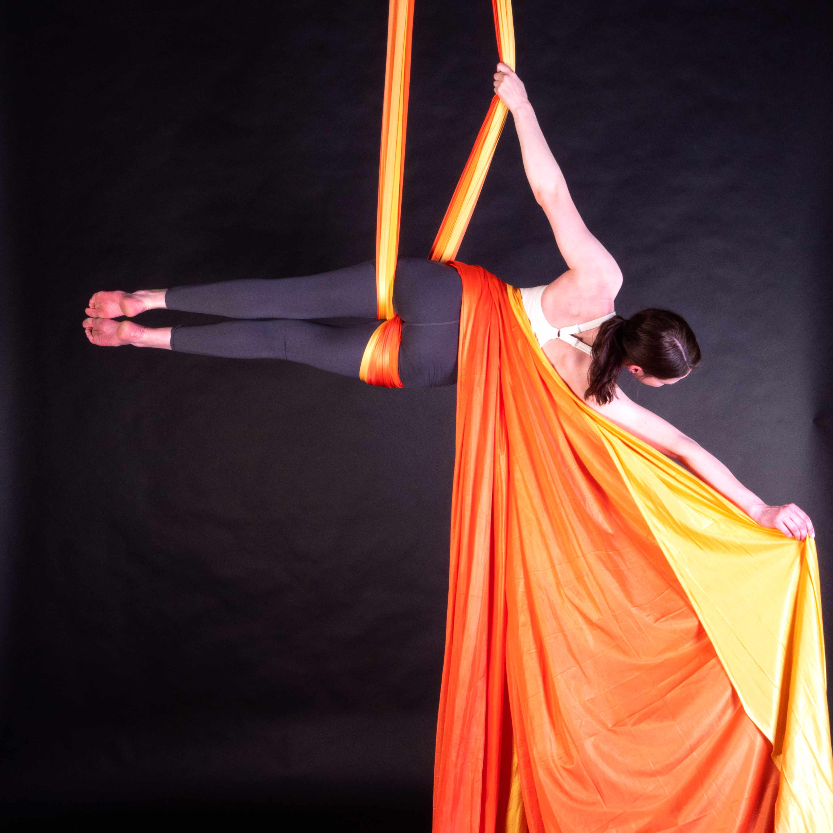 Prodigy Multicoloured Aerial Silks - Low Stretch - 280cm width - Image 23