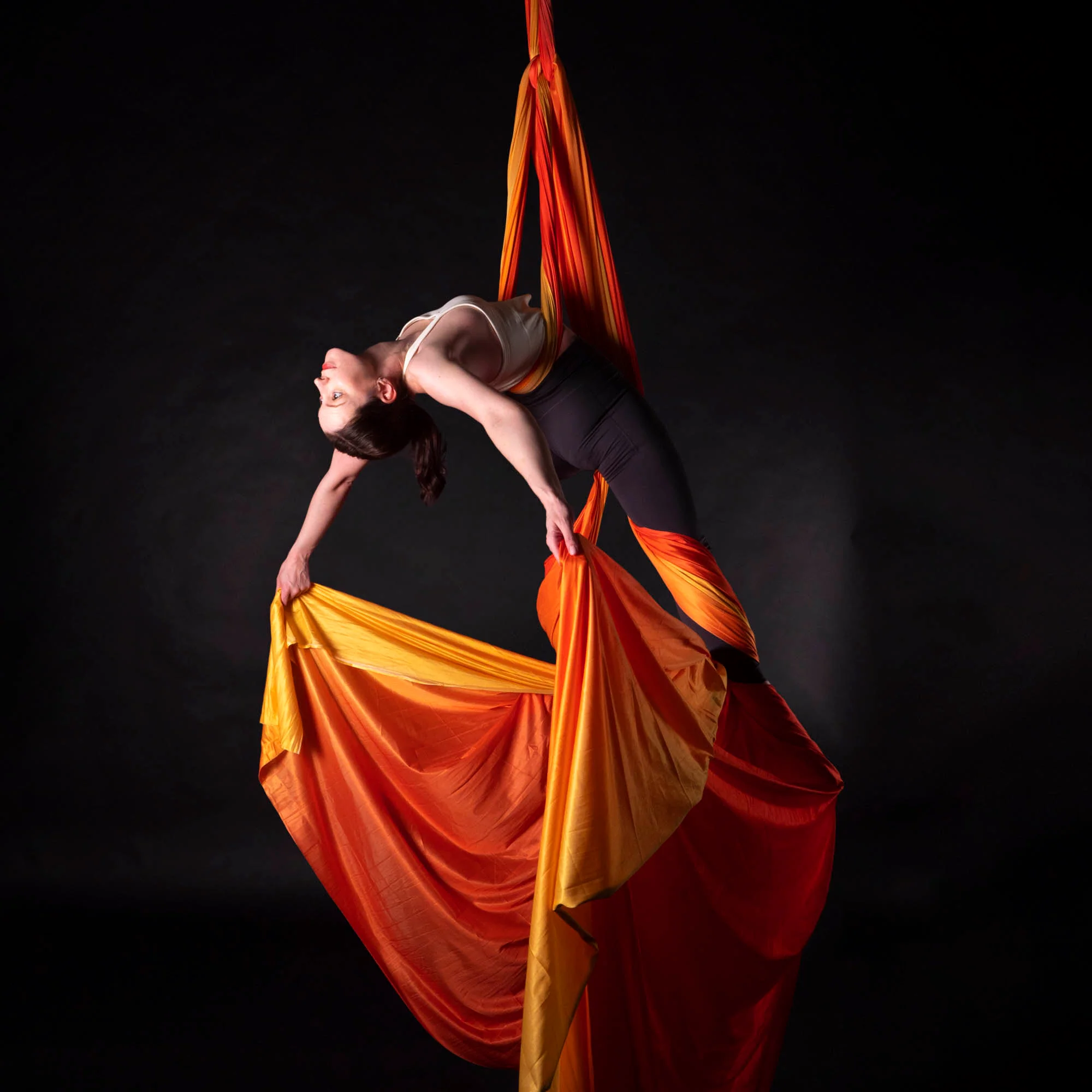 Prodigy Multicoloured Aerial Silks - Low Stretch - 280cm width - Image 27