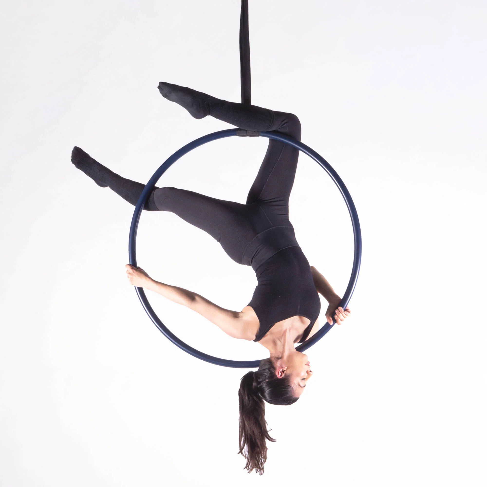 Prodigy Wide Grip Aerial Hoop - Midnight Blue - Image 17