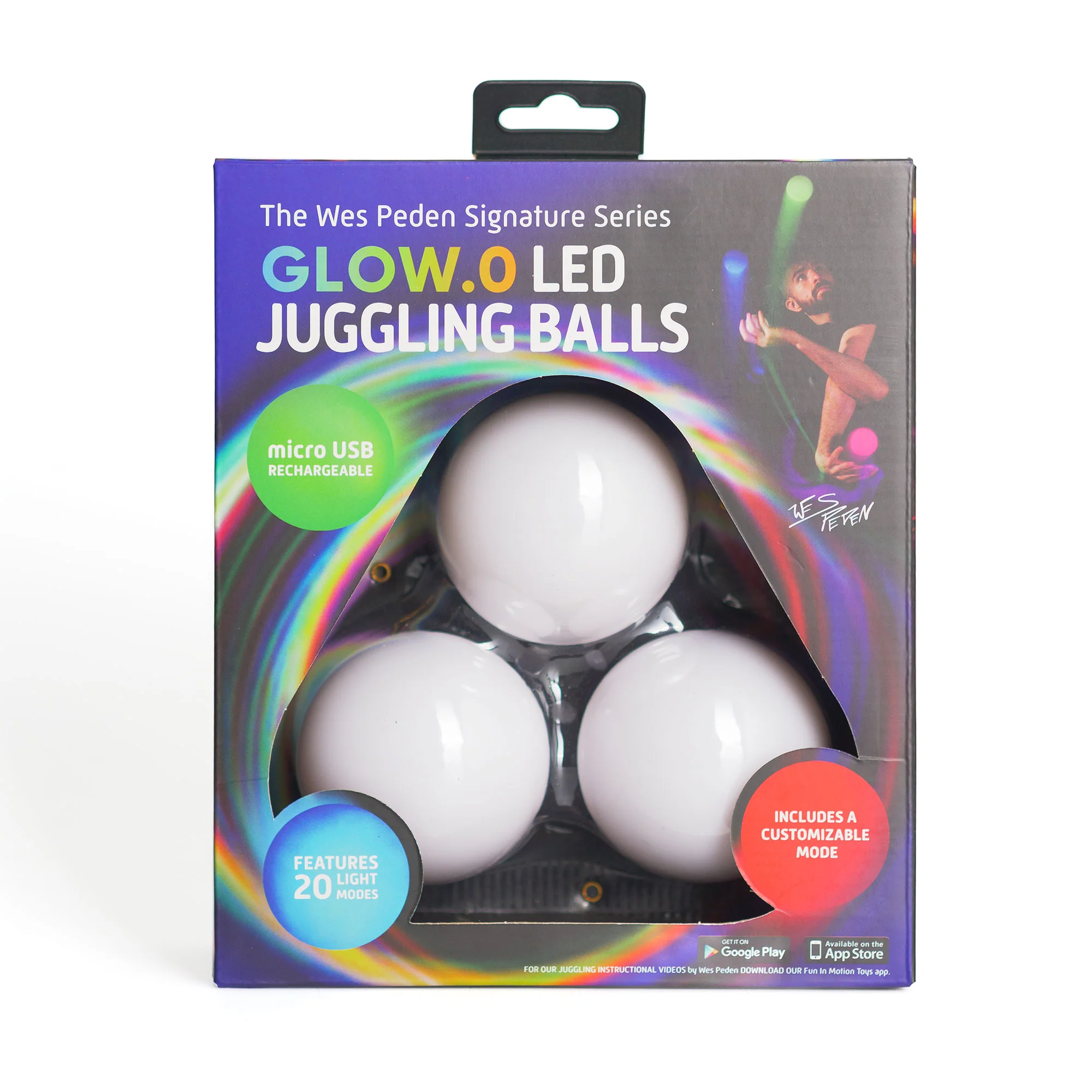 Wes Peden Glow.0 LED Juggling Balls - Set of 3 - Image 7